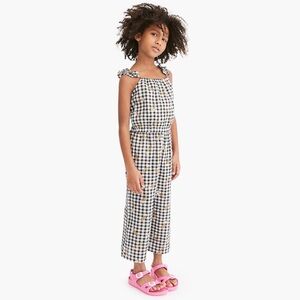 Madewell x Crewcuts Floral Embroidered Romper Checkered Seersucker Jumpsuit